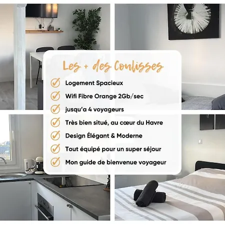 Dalikyda - Les Coulisses - Free Parking アパート ル・アーヴル